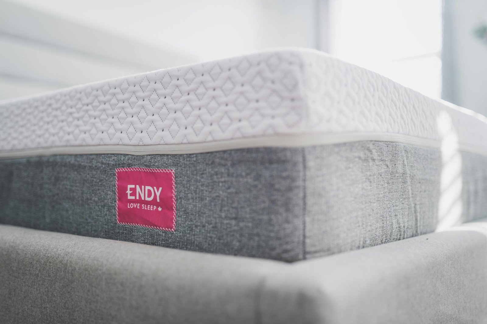 High-quality Endy mattress providing luxury comfort and modern bedroom aesthetics.